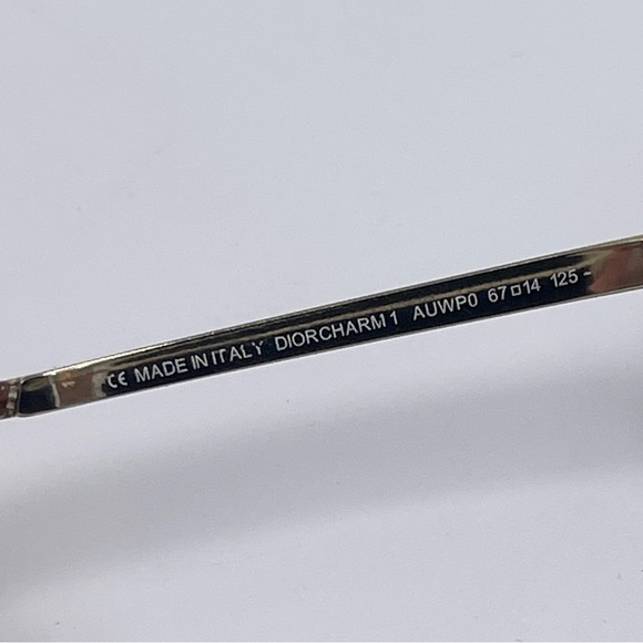 AUTH DIOR CHARM1 vintage sheer Y2K sunglasses rimless brown - Picture 7 of 12